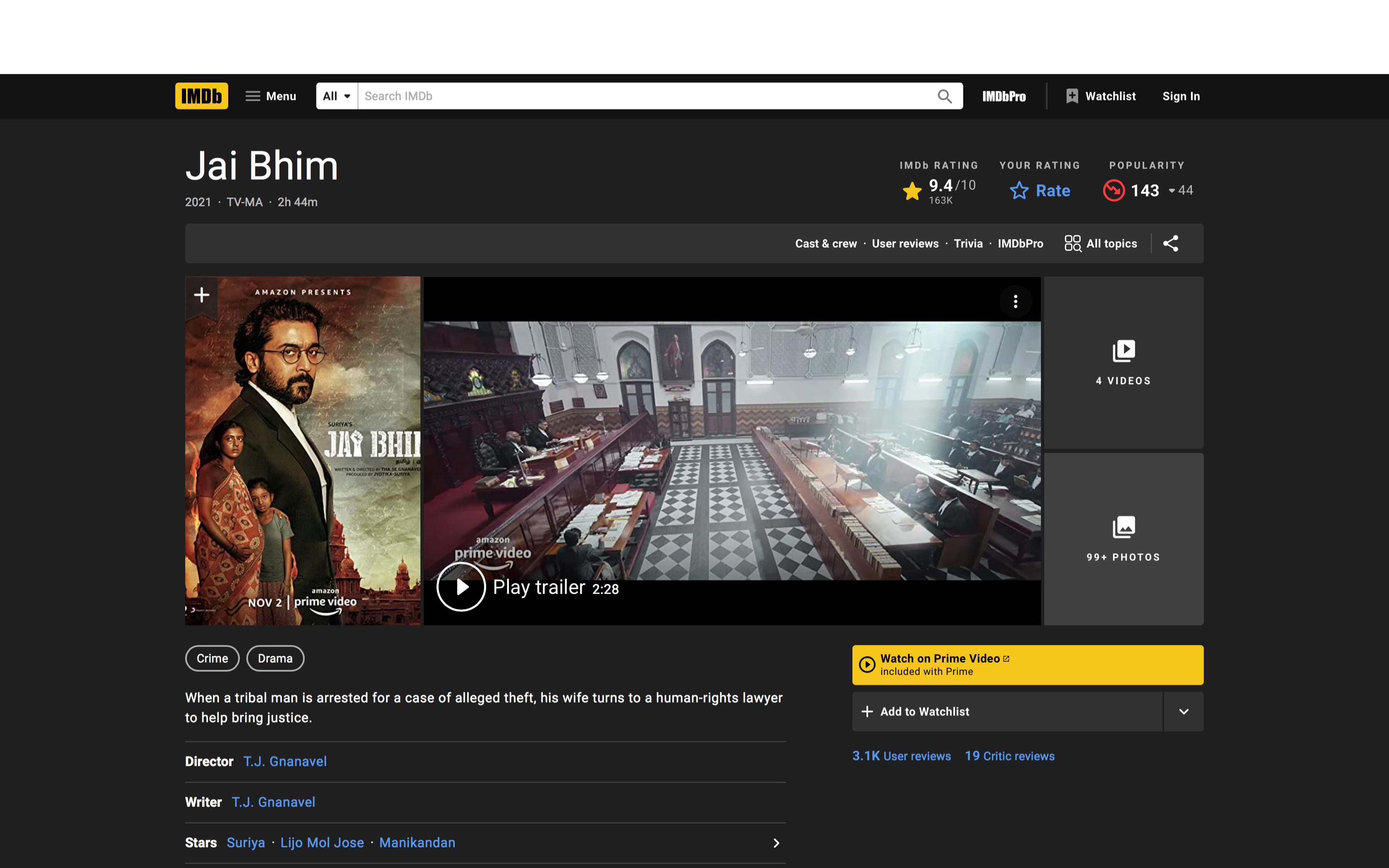 评分最高的10部印度电影,推荐四部高评分的印度电影