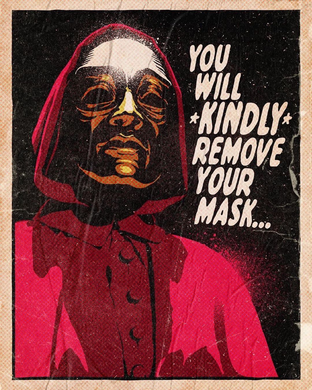 插画氛围感人物构图,复古美式波普插画