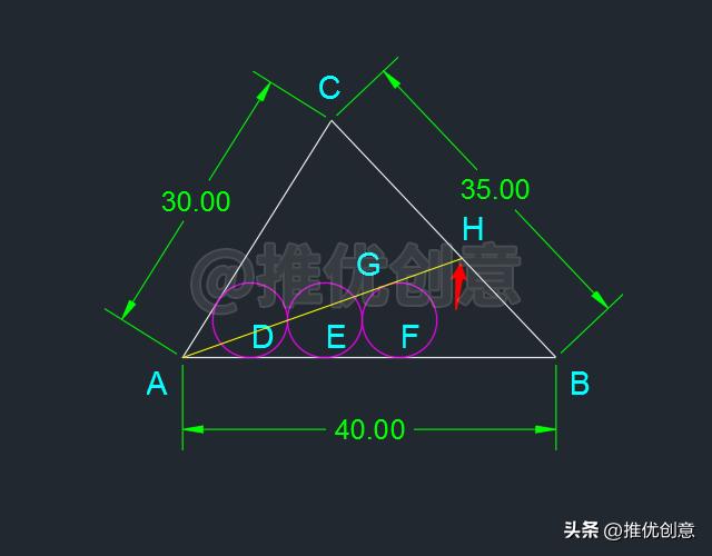 cad三个相切圆怎么画,autocad相切圆怎么画