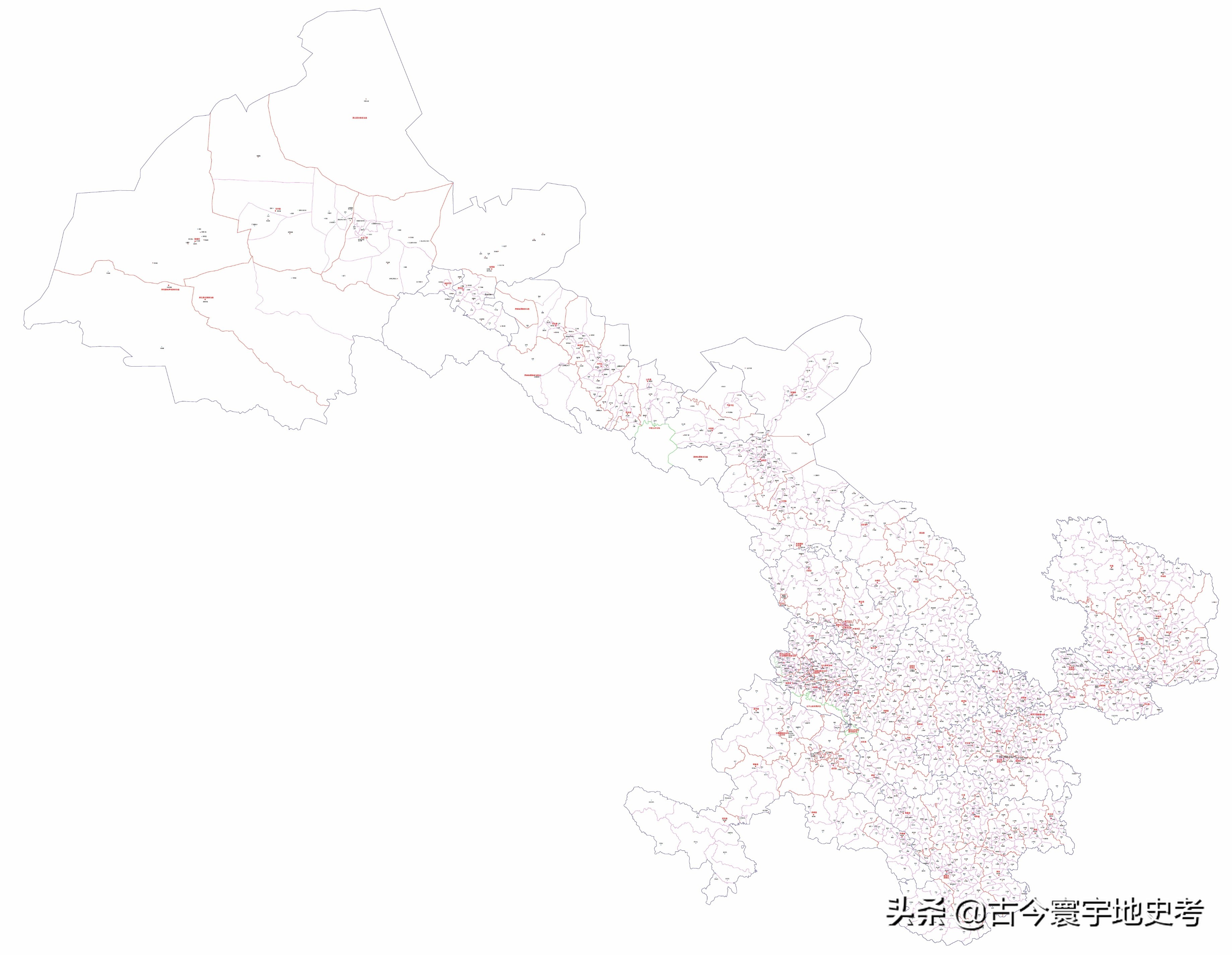 甘肃省各市州县地图,甘肃省旅游交通地图