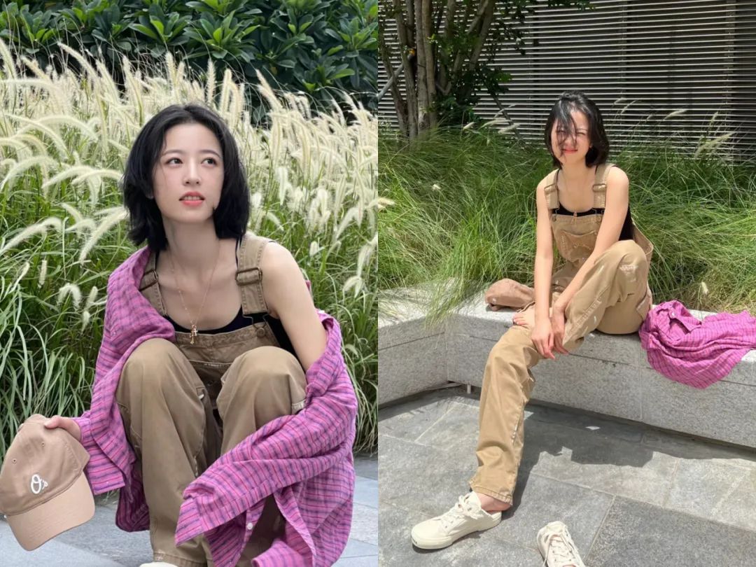 工装风穿搭周雨彤,周雨彤穿搭思路