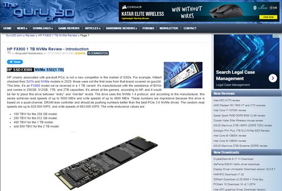 hpfx900pro1tb评测,惠普fx990pro固态硬盘