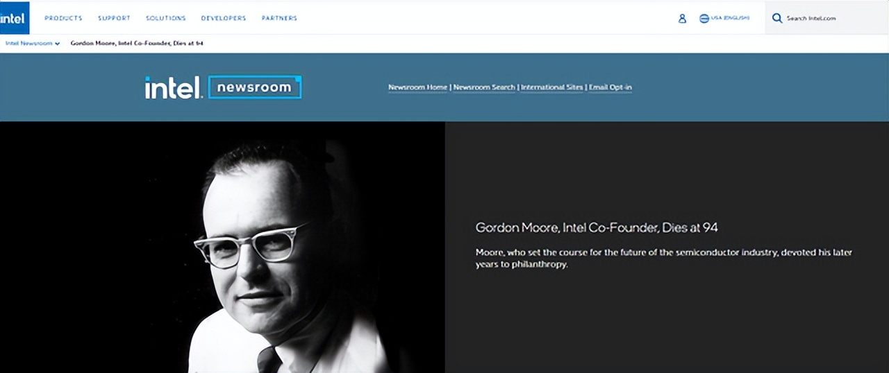 摩尔定律是谁提出来的,摩尔定律提出者逝世