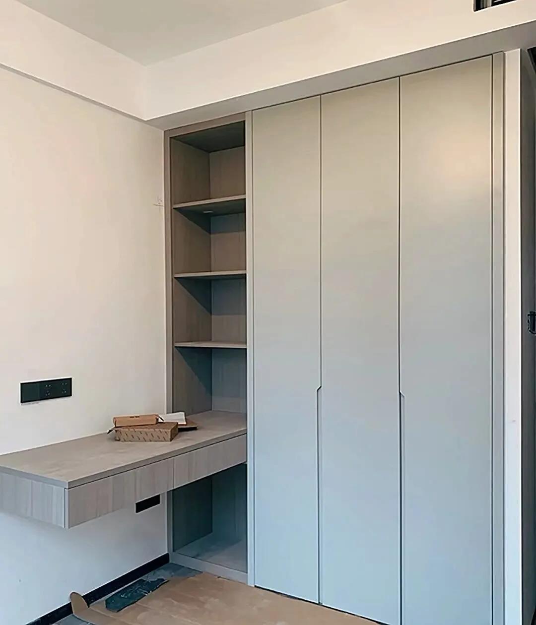 书桌衣柜一体180,儿童房定制书桌衣柜一体