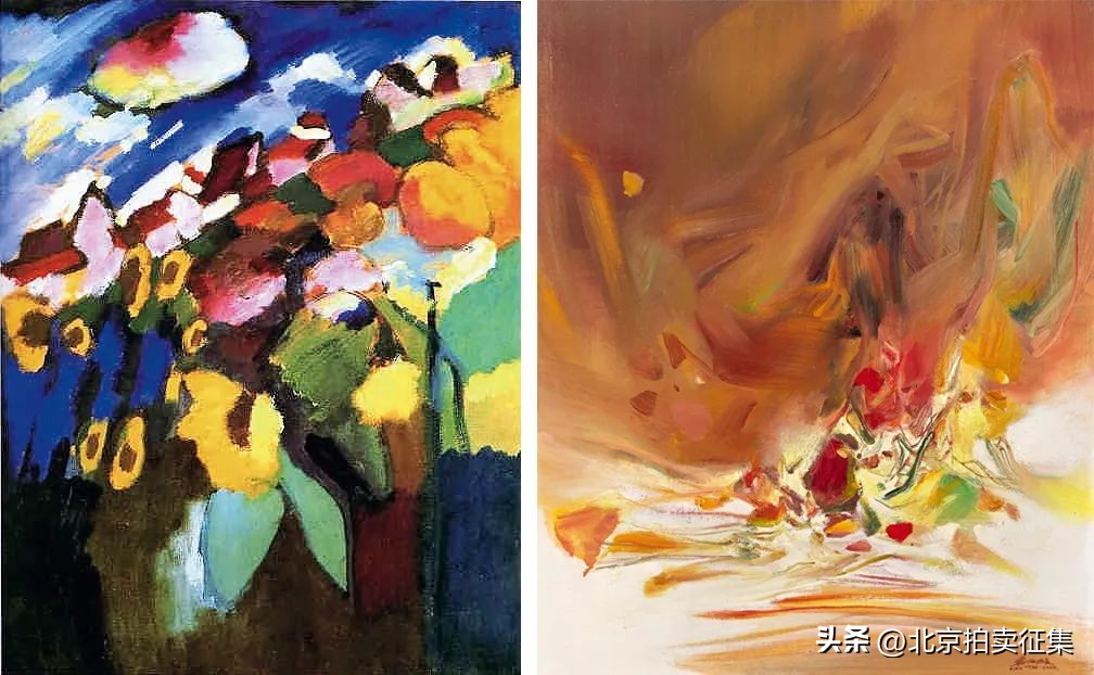 嘉德拍卖现场吴冠中作品,吴冠中黑白水墨画拍卖