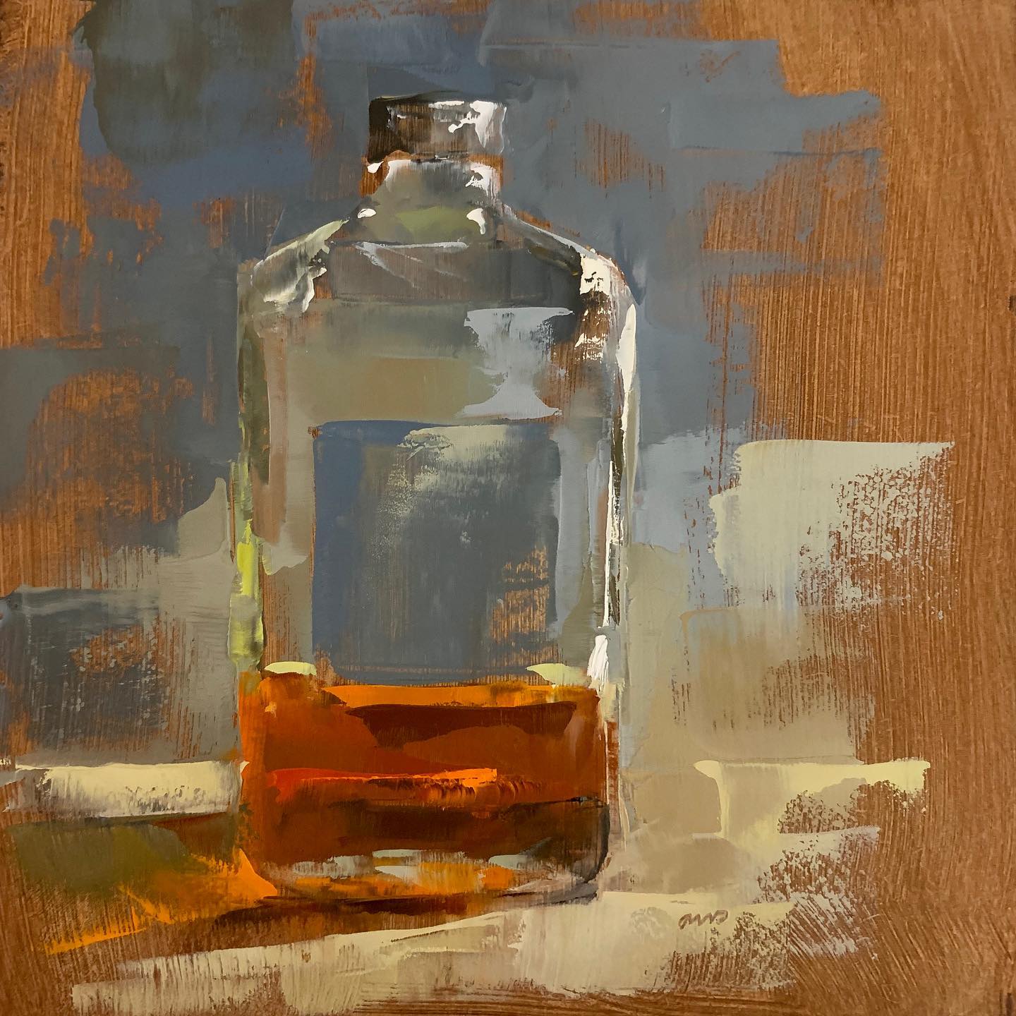 大色块静物油画,油画静物花卉色块