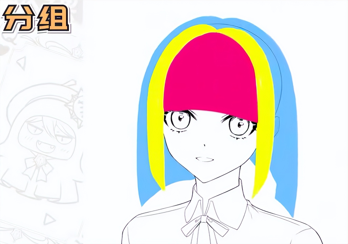 二次元男生头发画法,如何画出二次元人物头发