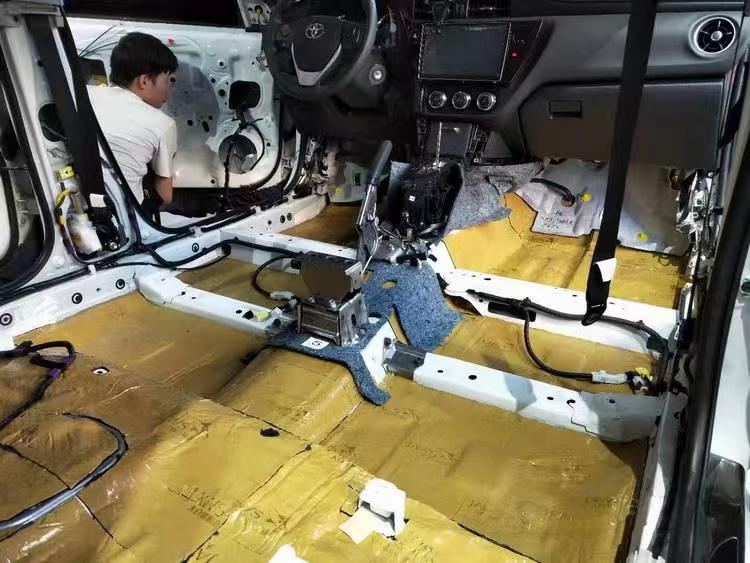 守卫安静河北悦林声丰田卡罗拉汽车隔音改装大白鲨