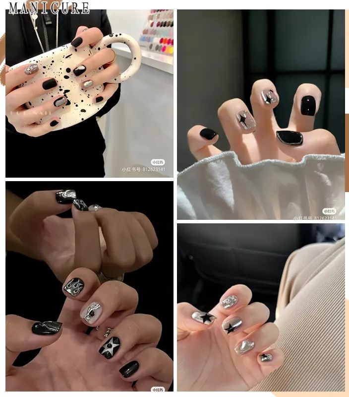 夏日美甲图片清新海底捞,夏日美甲图片清新裸色