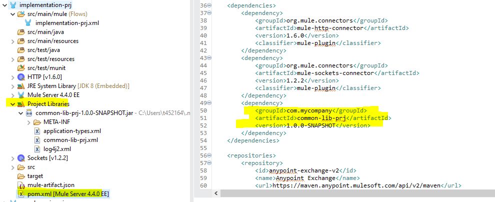 如何在Mule4中配置通用流程以重用通用功能