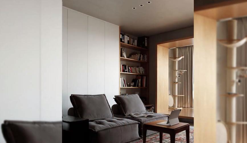 简约风格去客厅化设计,客厅改造一点不后悔