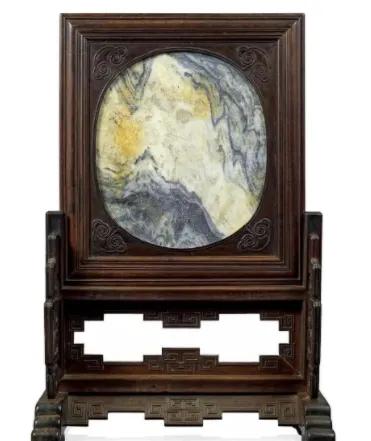 奢石绿屏风隔断,奢石小屏风