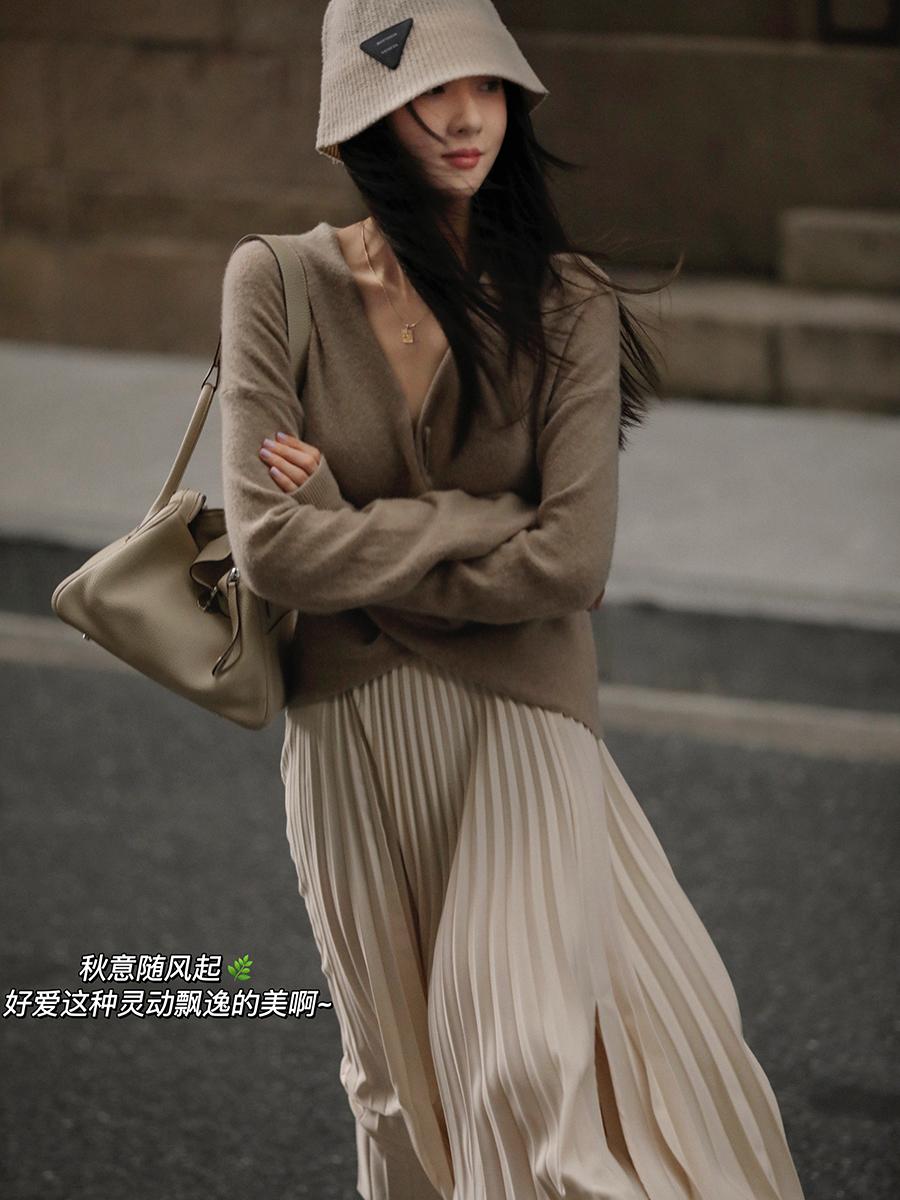 风琴褶半裙适合什么身材,半裙最流行款式