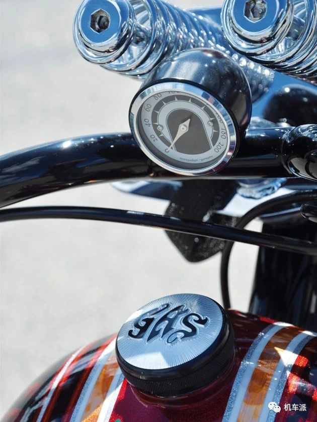 哈雷铲头复古机车,哈雷改装复古高把案例