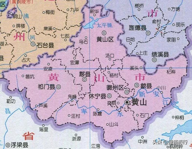 屯溪是安徽黄山市的中心城区,黄山屯溪城市图