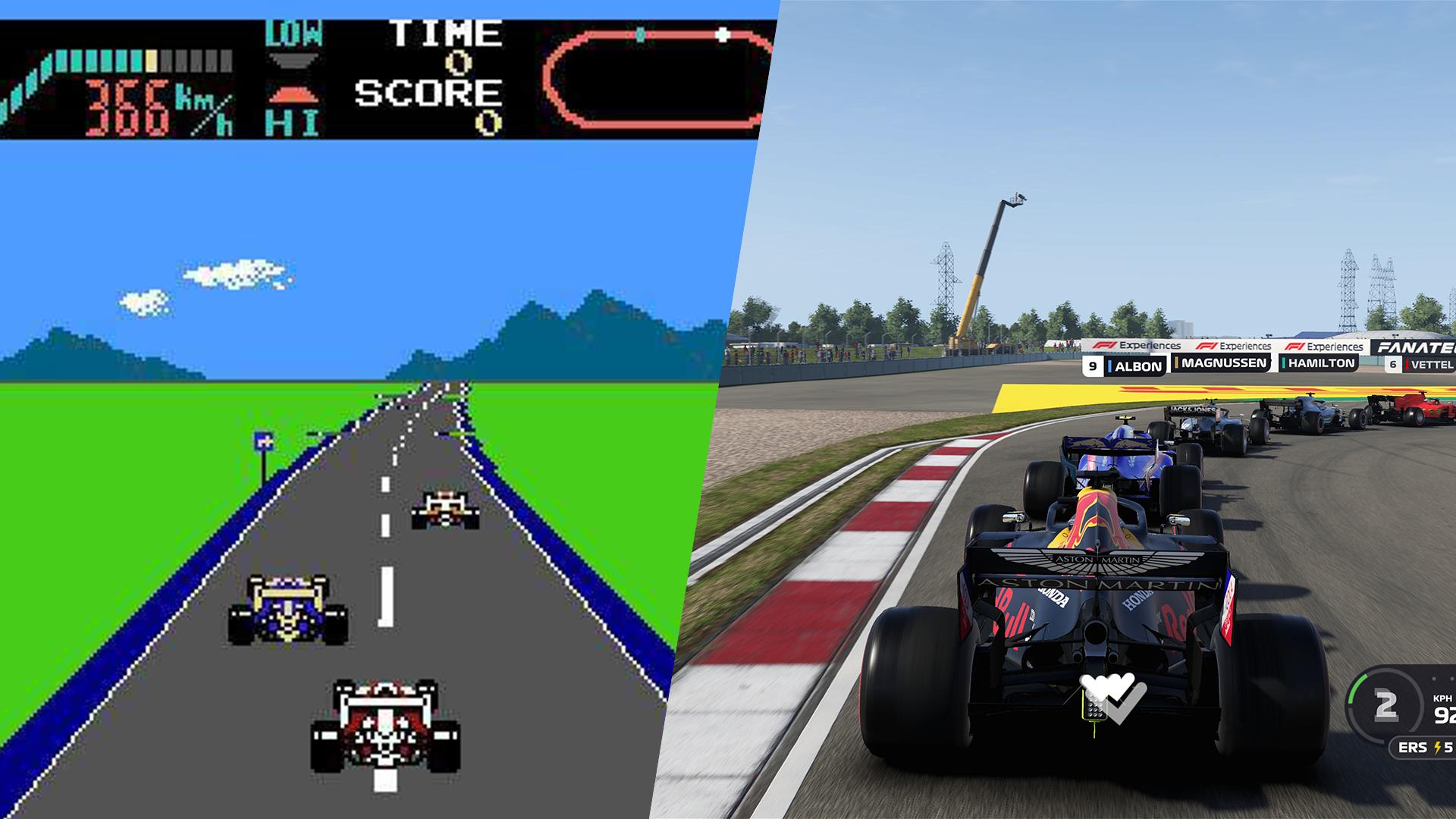 f1游戏进化史,fc传奇游戏视频