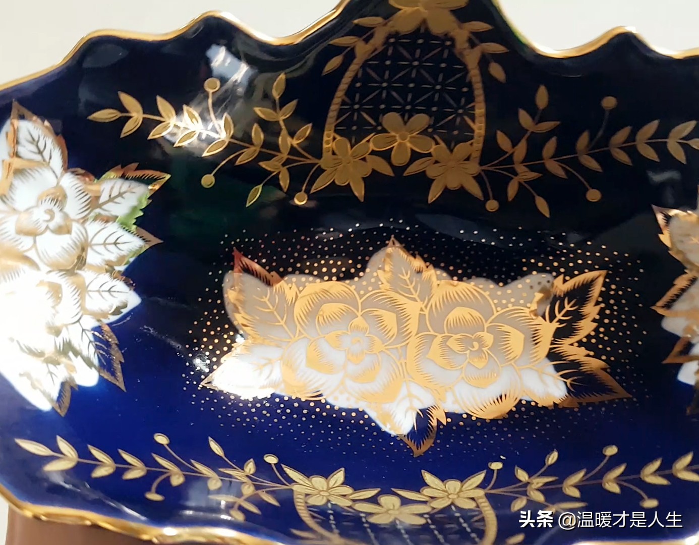 捷克瓷盘,捷克玻璃水果盆