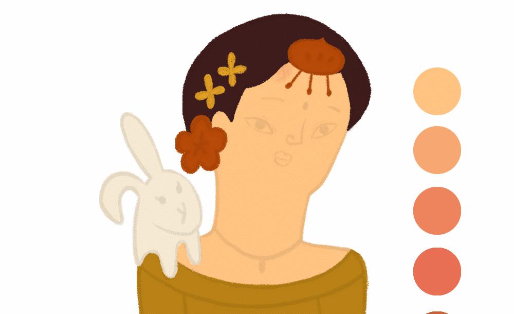 4步带你绘制有趣又好看的彩铅人物头像