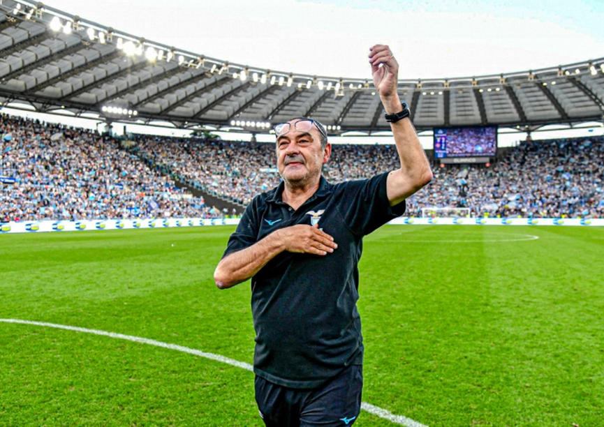 意甲足球现场直播,实况足球毛里齐奥教练萨里