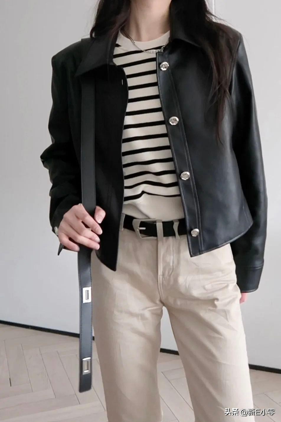 2024早春新款皮衣大码,一件皮衣有多百搭