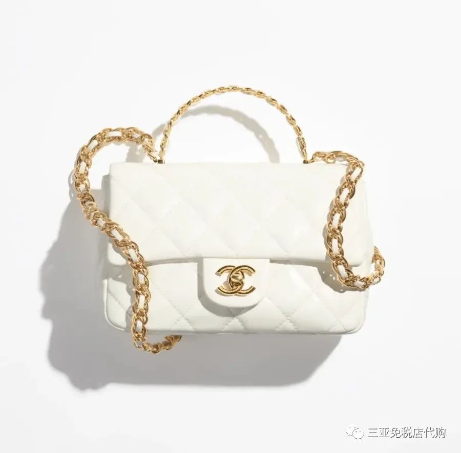 香奈儿标志白色包包2023新款,香奈儿包包白色大包最新款
