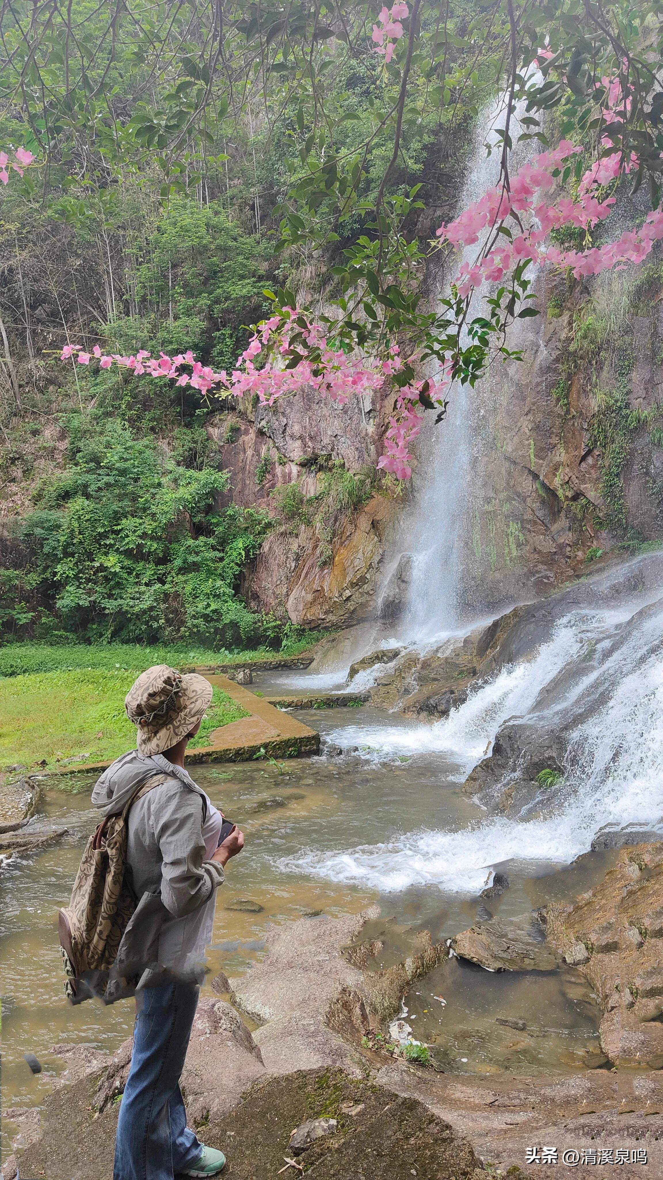 白水寨亲瀑台,白水寨瀑布最佳观景台多高