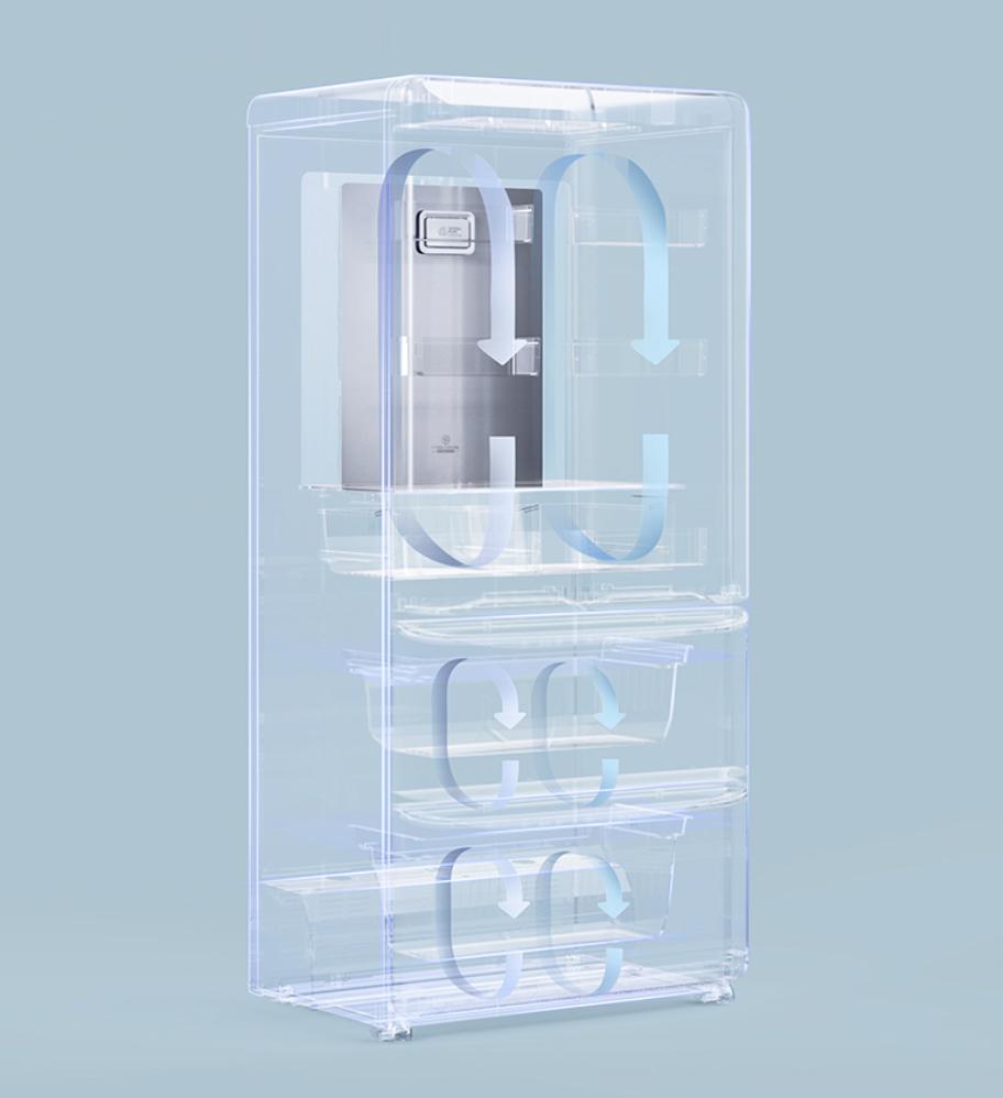 小吉复古冰箱拆机,478升海尔冰箱拆机