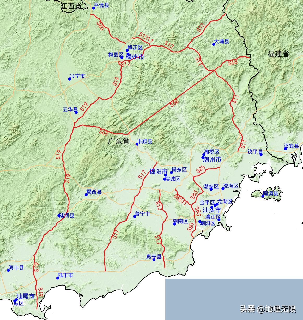广东高速公路网最新地图,广东省高速公路网地图高清版