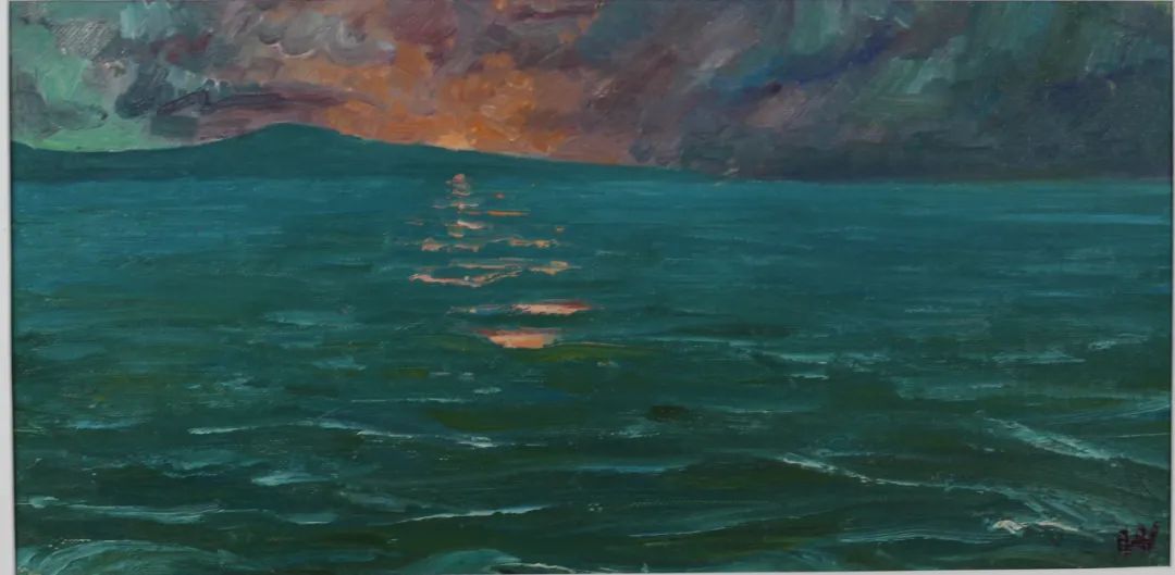 西安美术学院王胜利油画作品欣赏,王嘉陵油画生命之光