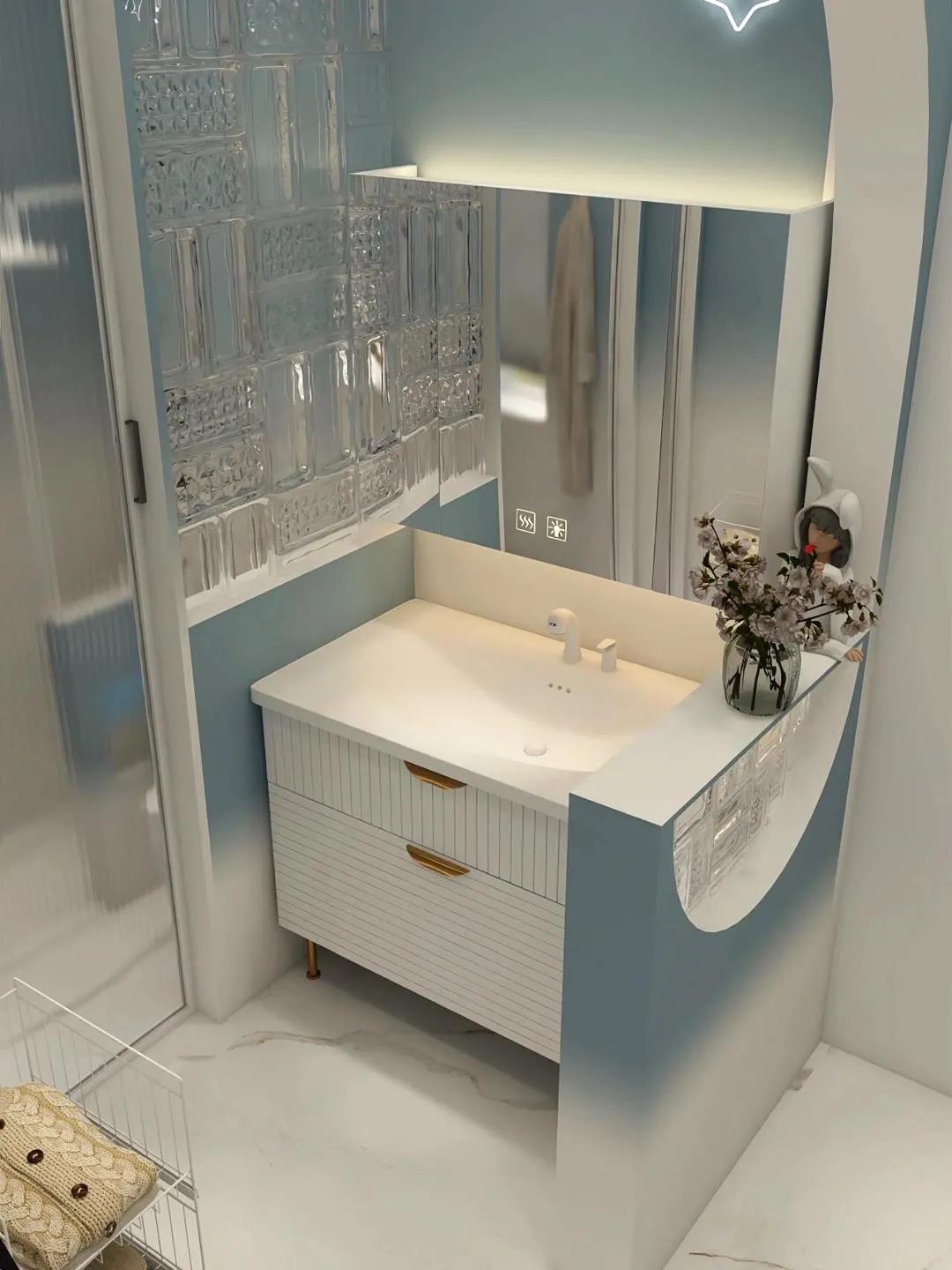 卫生间玻璃隔断做多高,2024年卫生间玻璃隔断最流行款式