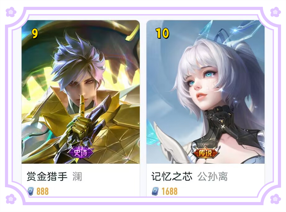 6.3日皮肤销量：电玩系列没进前三，兔顽号排第四，追逃游戏霸榜