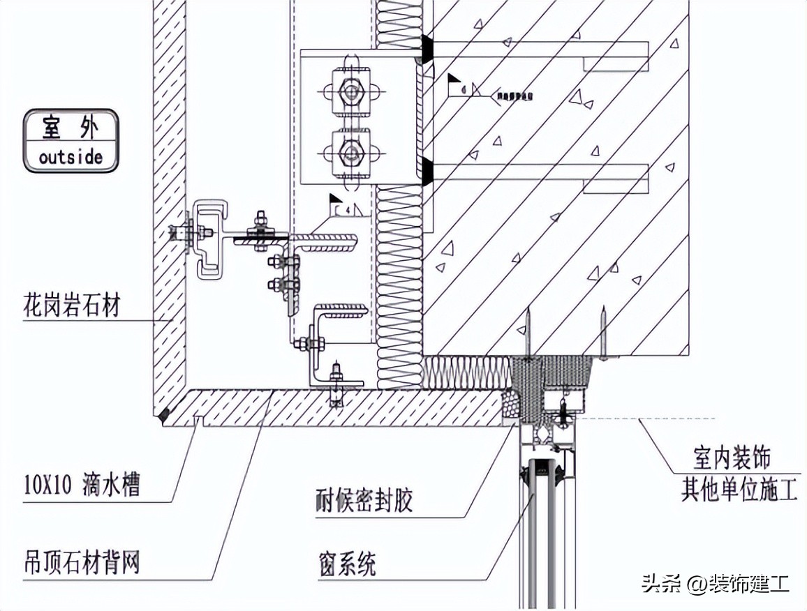 铝板幕墙安装细节,玻璃幕墙结构细节