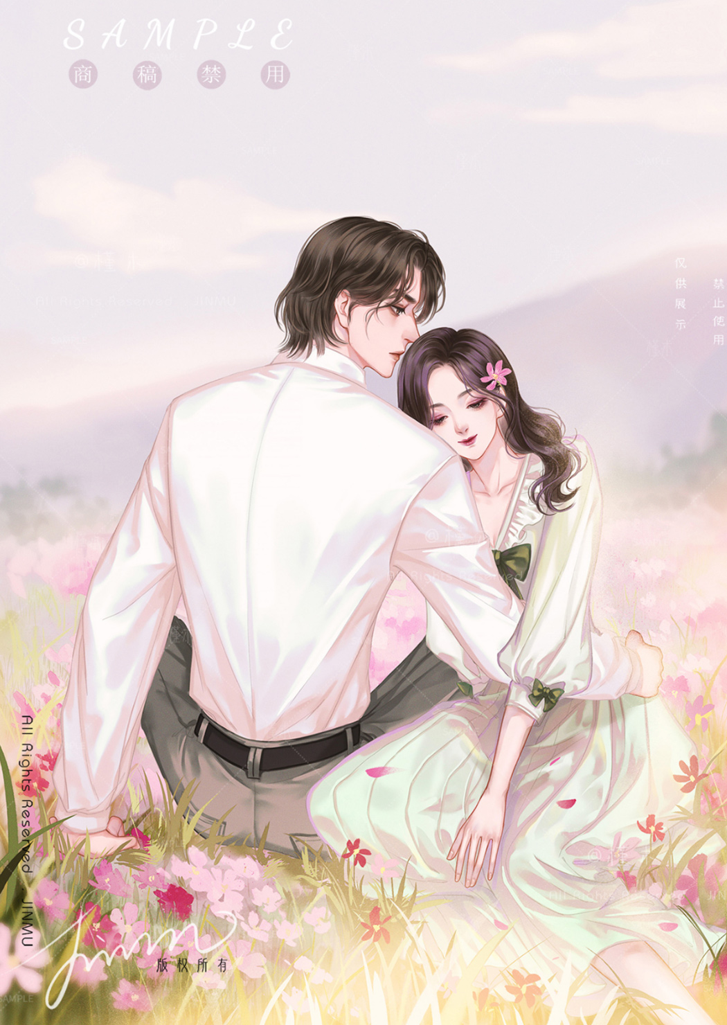 好甜呐,这位插画大大也太会了吧!缺情头的快来收藏啦