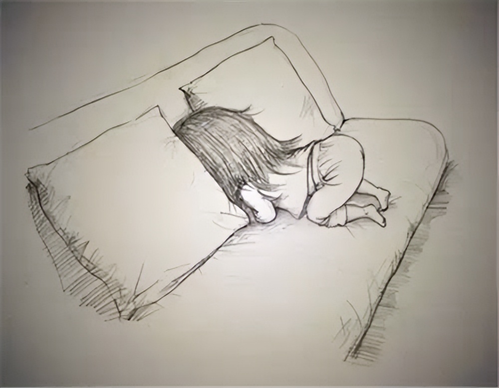 【治愈系】爸比把她睡觉的样子全画出来了......