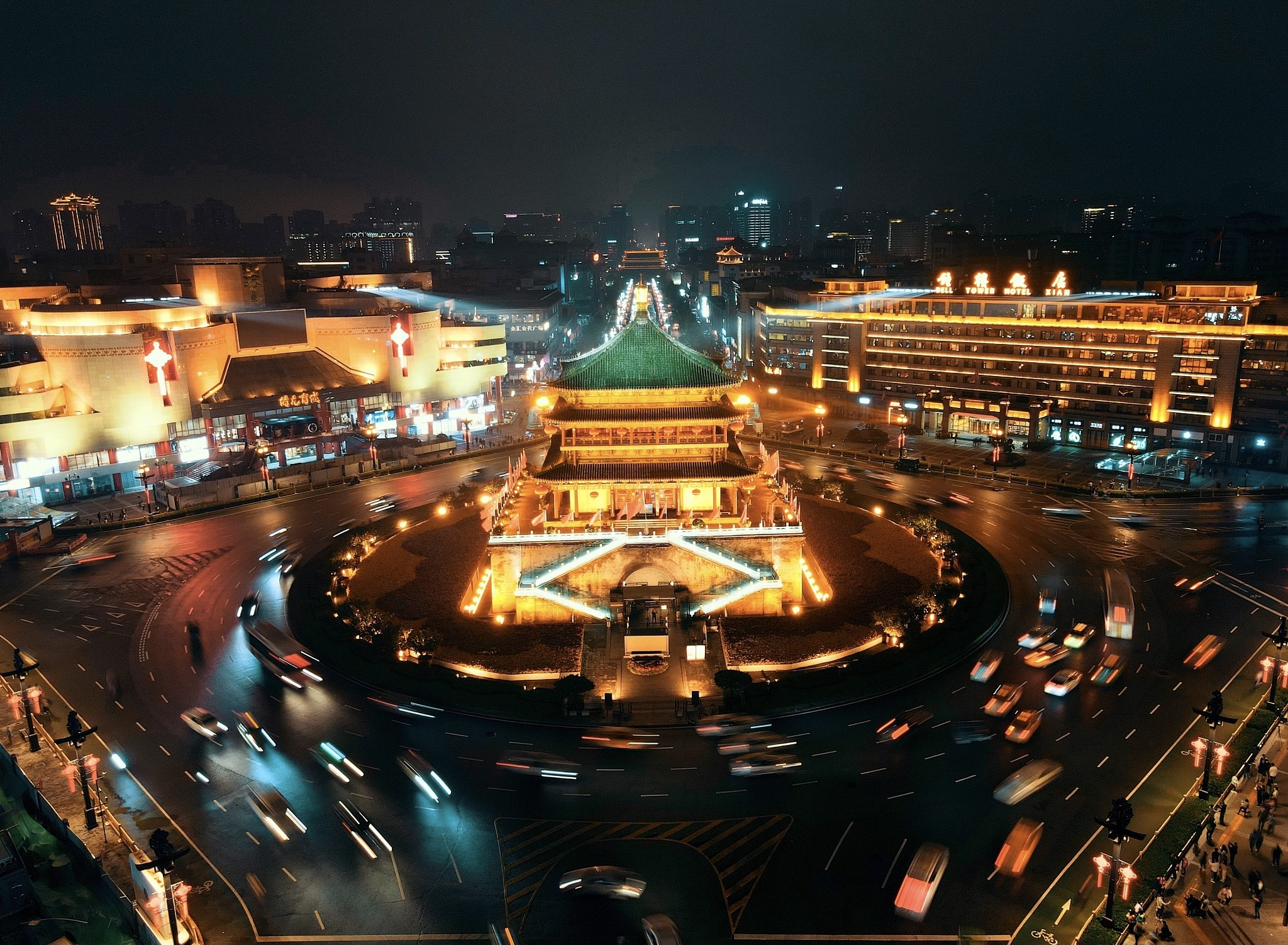 西安古建筑的风格,西安古建装饰图案