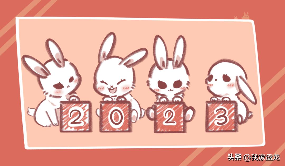 新年兔绘画过程视频,兔年来啦创意画