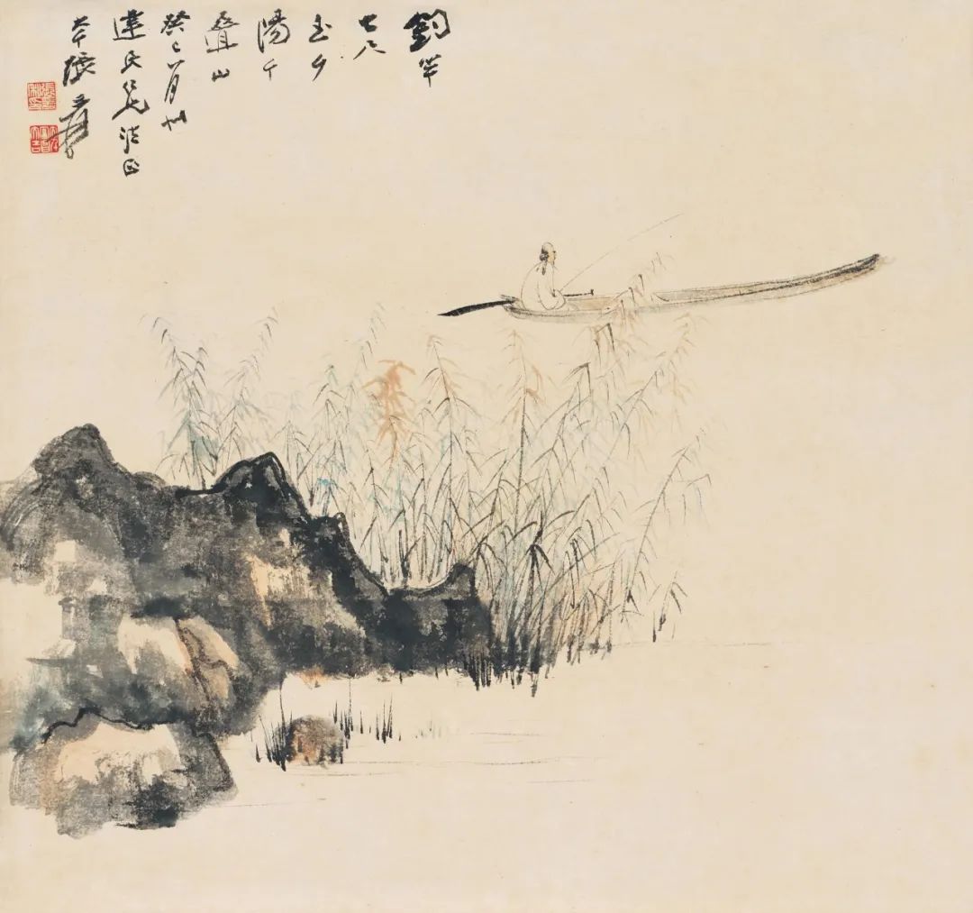 张大千在成都3年的画作品代表作,张大千四川国画