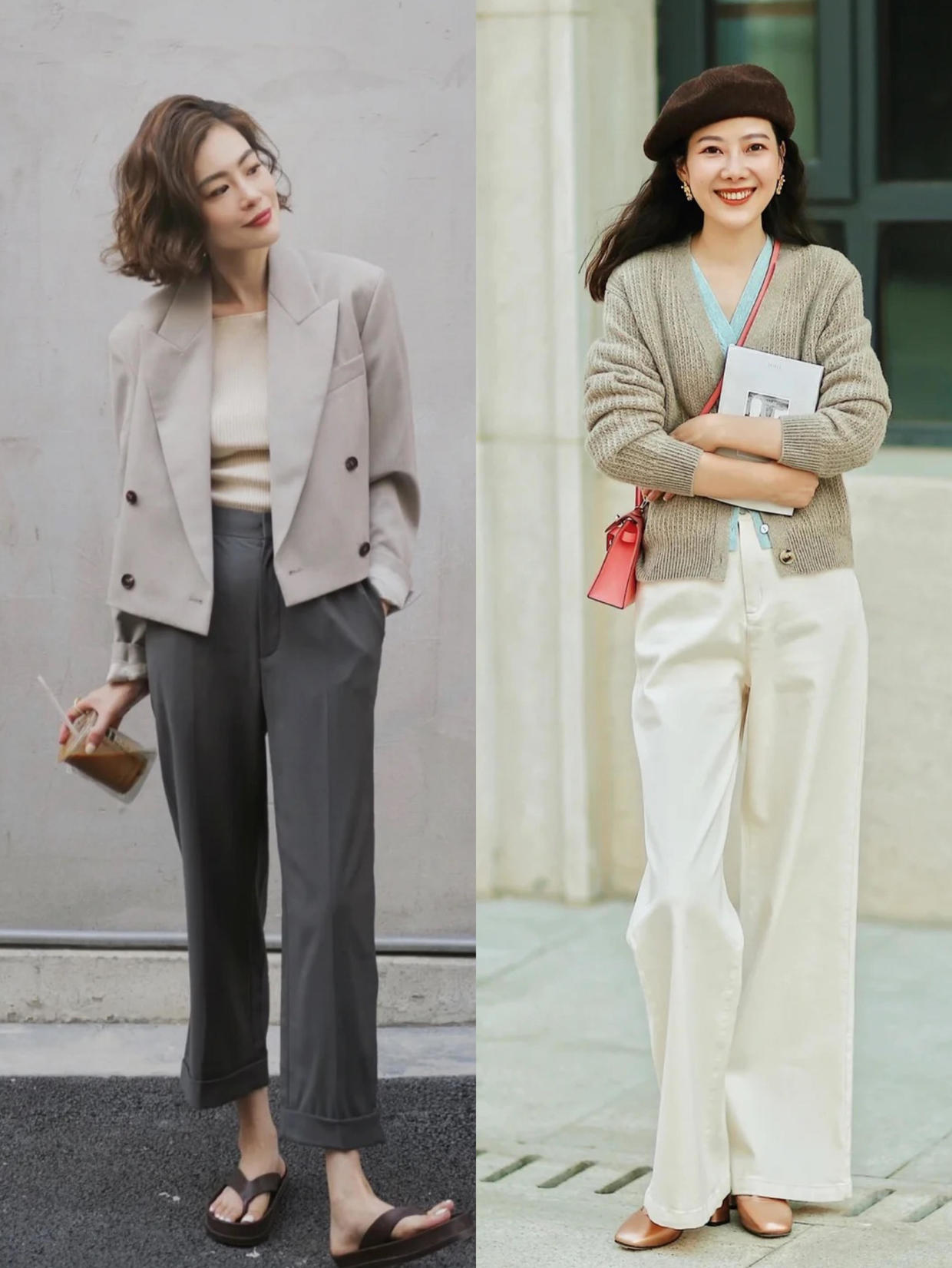 大腿粗阔大适合穿怎样的裤子,今年流行裤子不皱有垂感