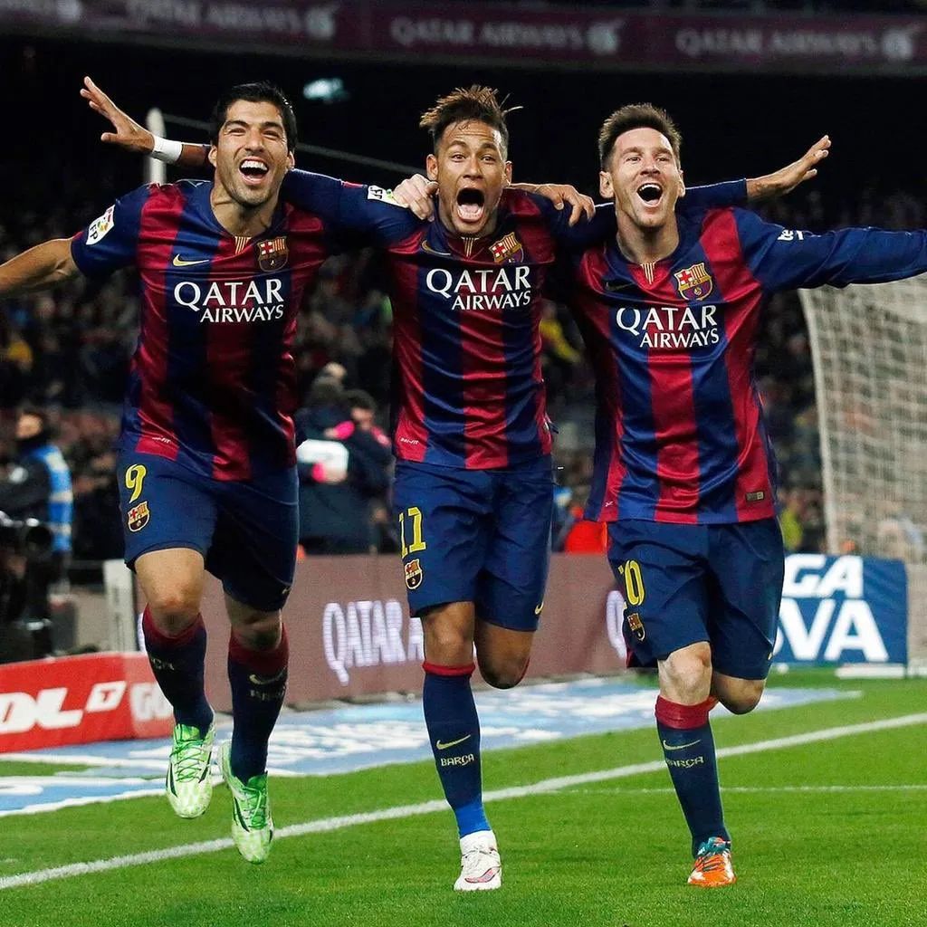 梅西内马尔苏亚雷斯比翼齐飞,梅西和内马尔合拍