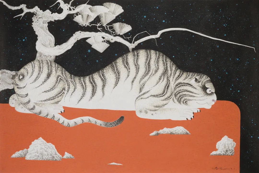 严谨细致的书法,水墨气韵生动的线描