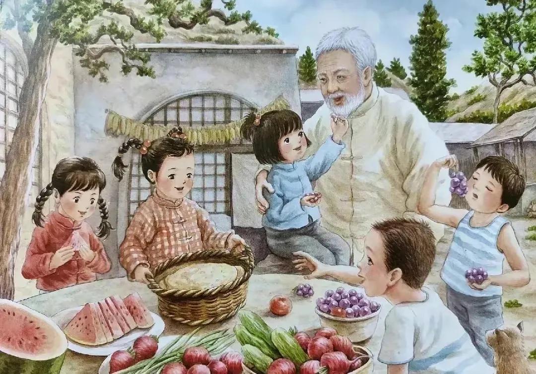 网友画的教材封面,网友画的小学教材插画对比图