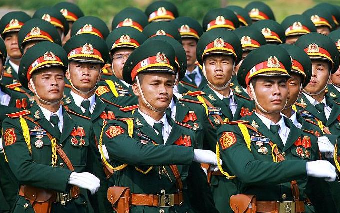 越南现代女兵制服军装,越南女兵真是一个比一个漂亮