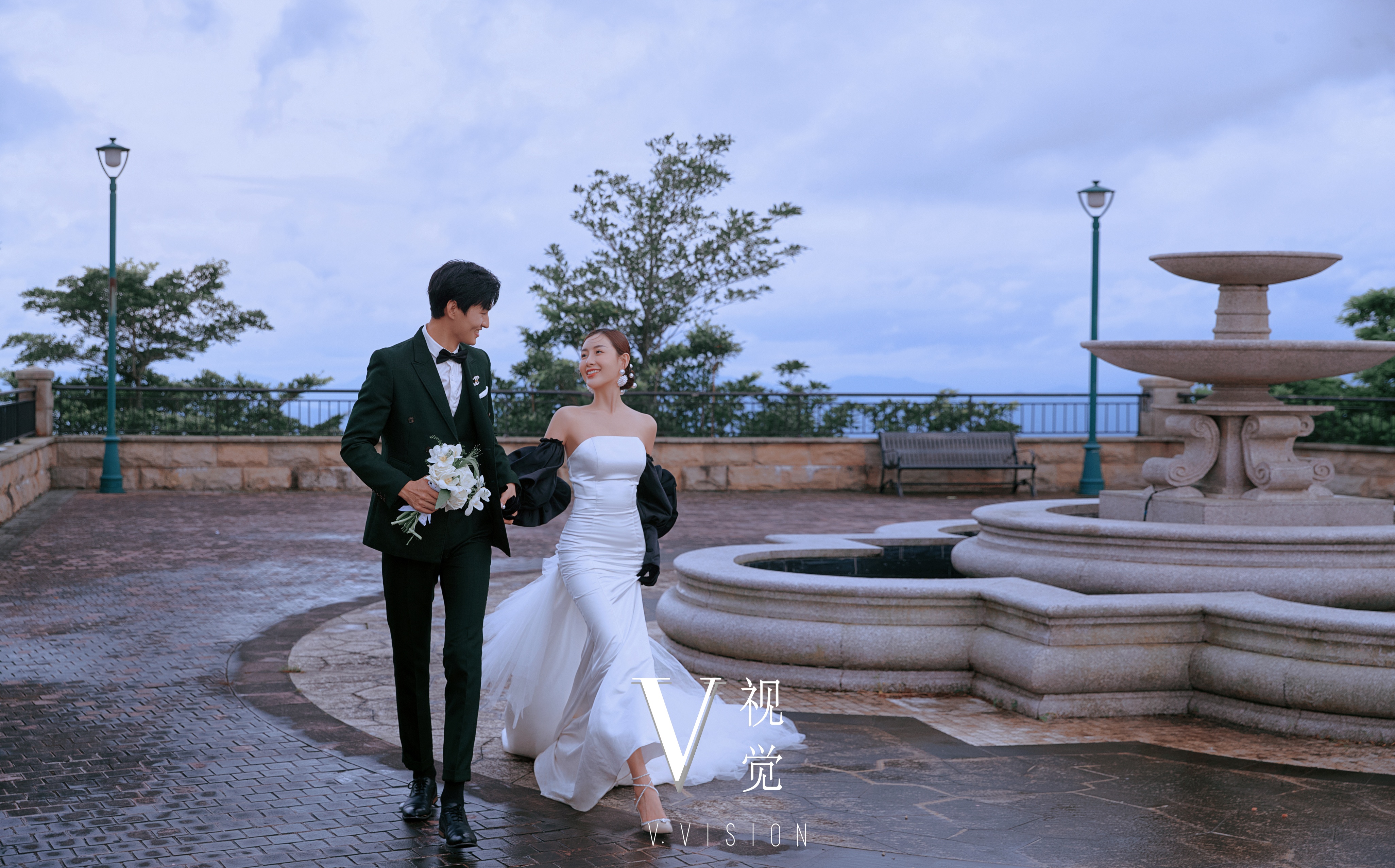 电影风格的婚纱照怎么拍,被闺蜜赞爆的法式优雅婚纱照