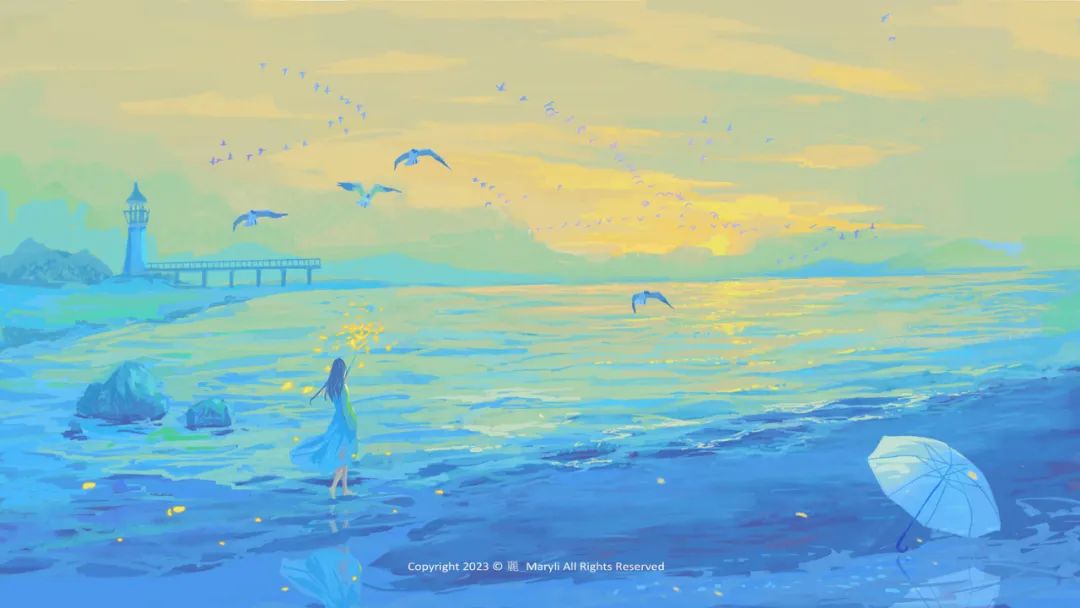 绿色、蓝色、紫色|都是爱你的颜色|原创插画师联盟第17期