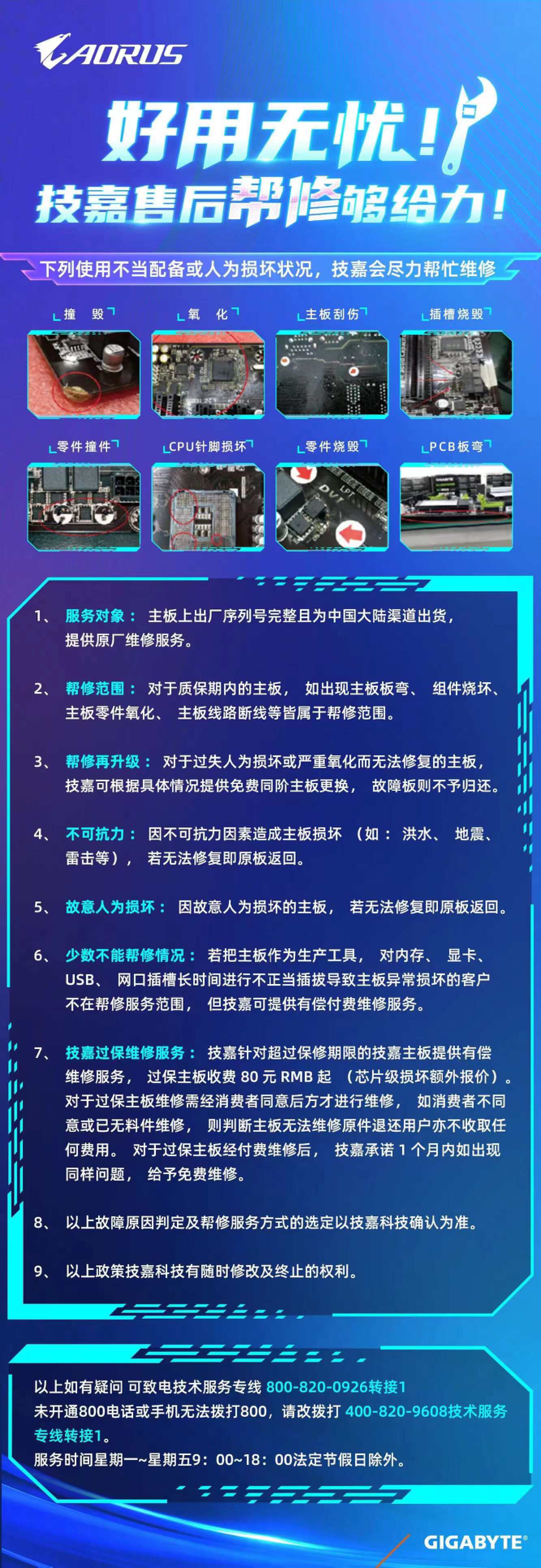 技嘉主板售后价格,深圳技嘉主板售后