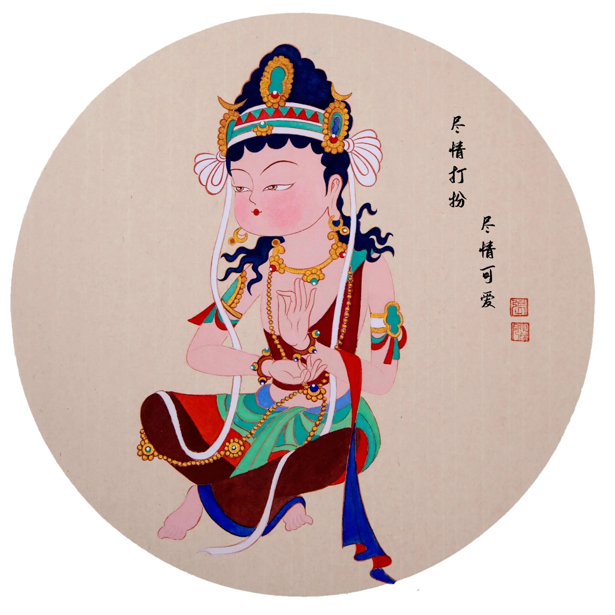 一花一世界一菩提的小和尚头像,可爱又沙雕的菩萨头像