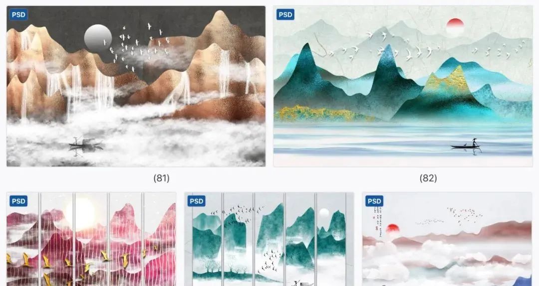 【431期】大老板最爱的中国古风山水墨背景，谁用谁涨薪！