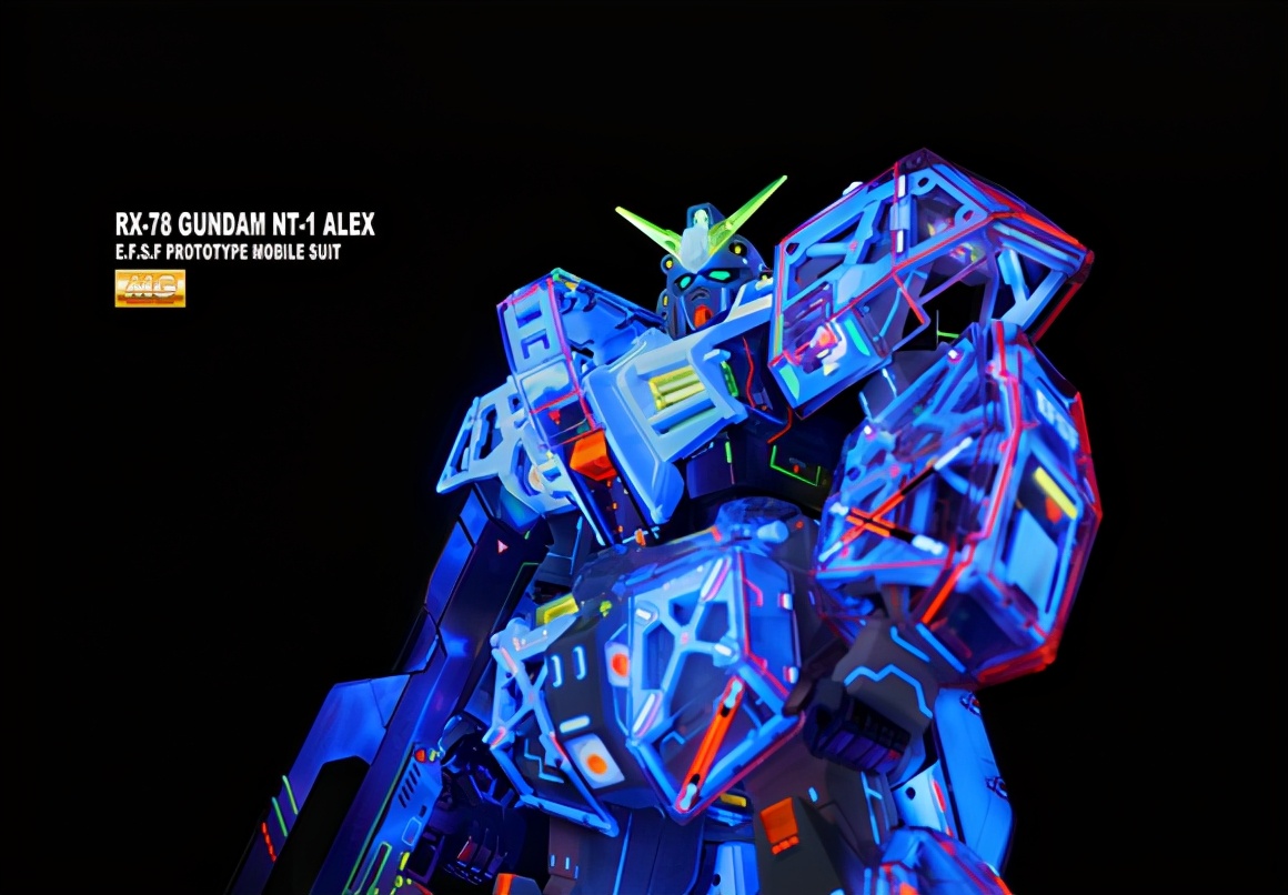 高达模型彩透荧光渗线教程,高达模型消光保护漆教程