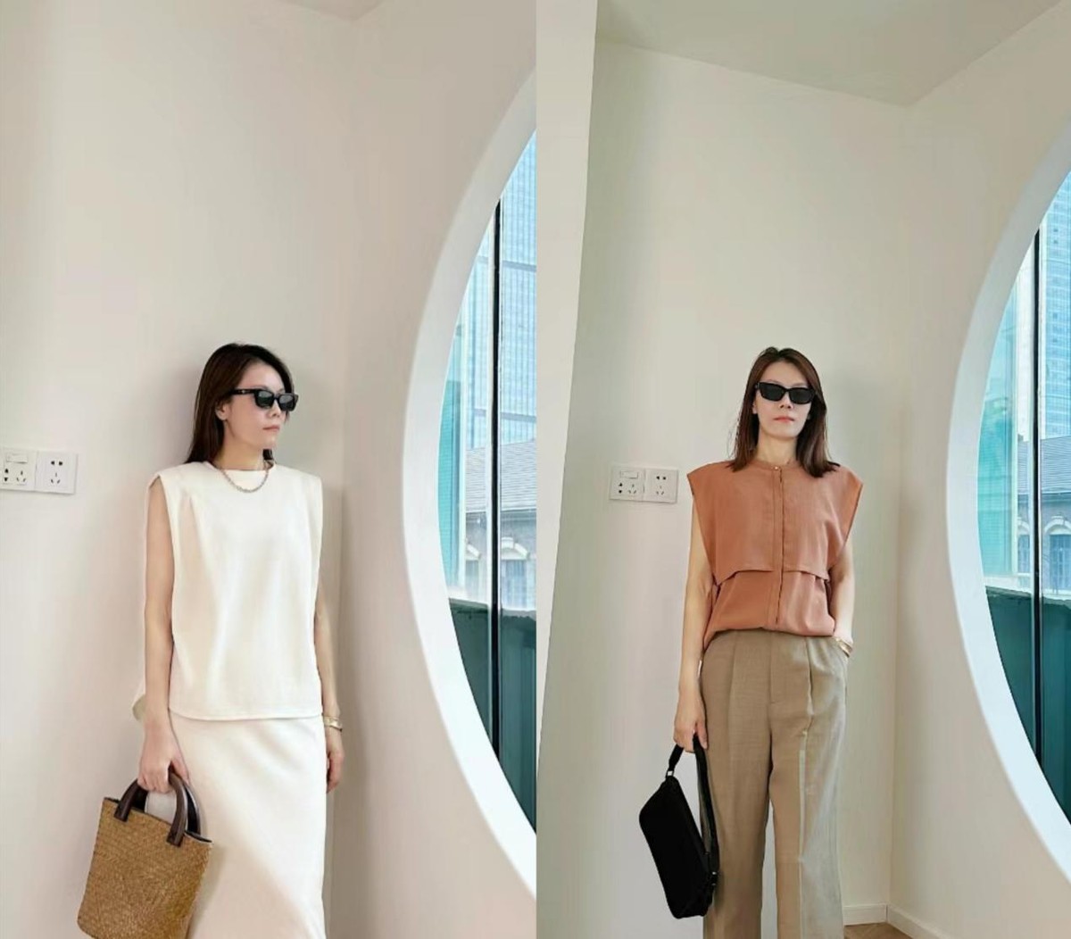 中年女士穿搭技巧高个子穿搭,做个时尚的中年少女随性穿搭