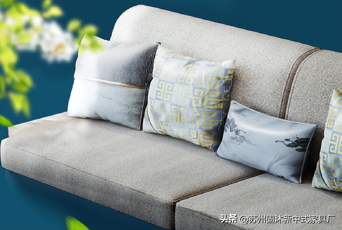 江苏简约新中式实木沙发,实木沙发小户型中式家具